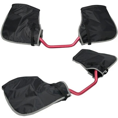 Motorcycle Scooter Handlebar Hand Muffs Bar Over Gloves Winter Warmers - Image 1 of 3