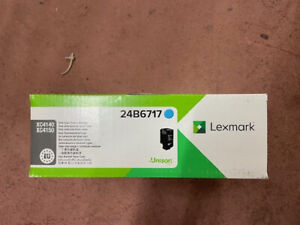 New & Boxed Genuine Lexmark XC4140/XC4150 Cyan Toner (24B6717) Free UK P & P