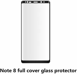 Screen Protector Samsung Galaxy Note8 Smooth Touch No Bubble (Black) - Picture 1 of 8