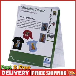 10 Stück Thermotransferpapier rückstandsfrei stabil für helle Stoffe Stoff ~ - Bild 1 von 10
