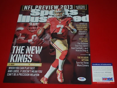 Foto firmada por Colin Kaepernick de los 49ers de San Francisco 11X14 certificado de autenticidad PSA/ADN W78143 Foto 1 de 3