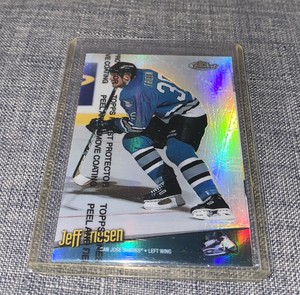 1998-99 Topps Finest Jeff Friesen #32 REFRACTOR with Protective Peel
