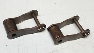 Lot of 2 Genuine New Holland Combine Elevator Chain Connecting Links 230030 OEM - Picture 1 of 3