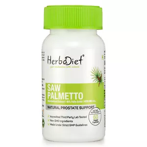 Saw Palmetto Extract Capsules Hair Loss Urinary Tract Prostate 45% Fatty Acids - Picture 1 of 4