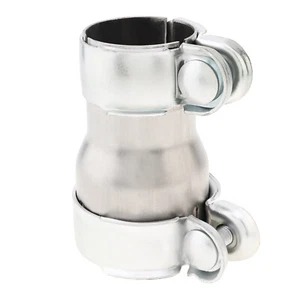 Universal Steel 2 to 2.5 Inch Exhaust Adapter Reducer Connector Pipe with Clamp - Picture 1 of 9