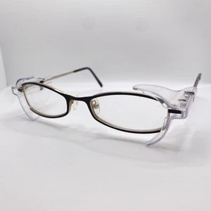 Gafas de seguridad Hudson vintage con protectores laterales/lente transparente de metal color negro Z87 - Imagen 1 de 16