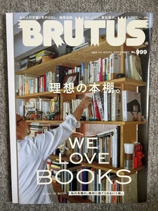BRUTUS January 15, 2024 issue No. 999 [The Ideal Bookshelf] - Imagen 1 de 2