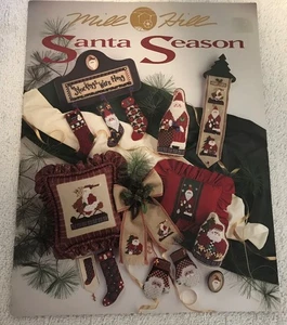 1998 Mill Hill Beading Cross Stitch Pattern Leaflet Book SANTA SEASON Holidays - Picture 1 of 4