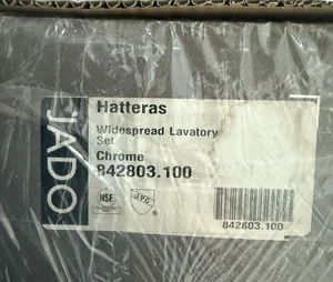 Jado Matteras Widespread Lavatory Set Chrome 942803.100 Low Spout Lever Handle - Picture 1 of 24