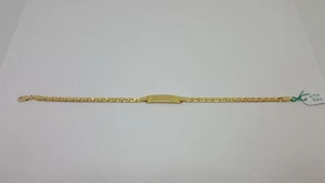 Pulsera Hombre de Punto Con Placa de Oro Amarillo 18KT 4 Gramos (5624) - Imagen 1 de 9