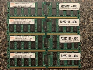 16GB Kit Hynix 4x4GB PC2-5300P DDR2 Fully Buffered Registered ECC RAM - Picture 1 of 2