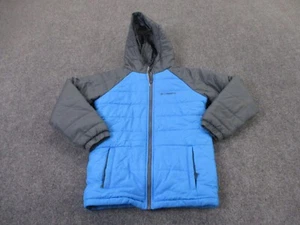 Columbia Jacket Boy M Blue Puffer Quilted Outdoors Hiking Coat Camping Youth - Picture 1 of 10