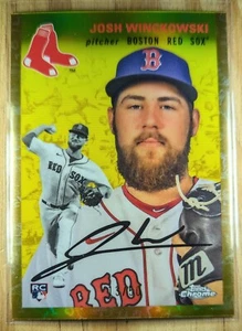 2023 Josh Winckowski RC Topps Chrome Platinum Gold Toile /50 Boston Red Sox #19 - Picture 1 of 3