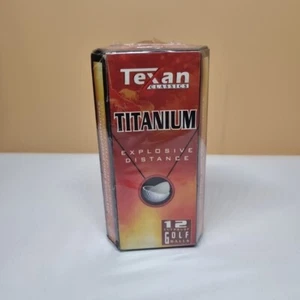 Rare Texan Classics Titanium Explosive Distance X12 Golf Balls Vintage - Picture 1 of 6