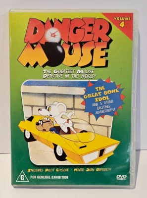 DVD Danger Mouse Volumen 4 (1981) Región 4 - En muy buena condición ENVÍO GRATUITO Foto 1 de 3