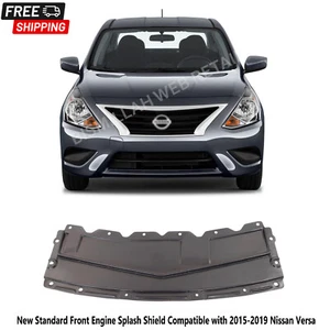New Standard Front Engine Splash Shield Compatible with 2015-2019 Nissan Versa - Picture 1 of 4