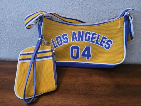 Los Angeles Lakers #04 Purse Casual Bag With Small Wallet. New w/o Tags Cover