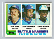 1982 Topps Dave Henderson ROOKIE CARD #711 - Seattle Mariners