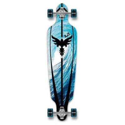 Yocaher Punked Drop Through Tsunami Longboard Complete