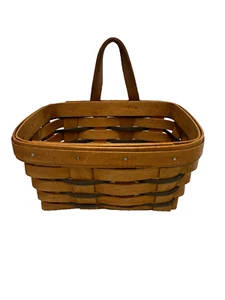 1994 Longaberger Heartland Small Key Basket 7"L x 5"W x 3.5"H - Picture 1 of 3