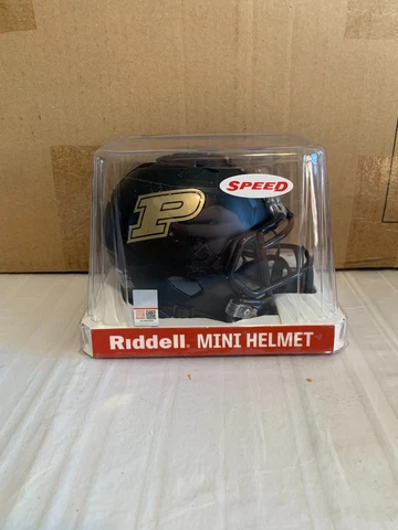 Purdue Boilermakers NCAA Riddell Speed Black Mini Helmet Cover