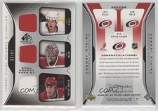 2006-07 SP Game Used Edition Authentic Fabrics Triple /25 Cam Ward Eric Staal