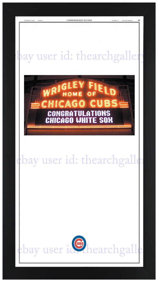 Campeones de la Serie Mundial 2005 Chicago White Sox ¡Impresión de periódico enmarcada! 10/27d Foto 1 de 1