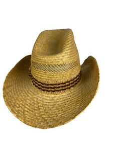 Cassidy Hats Straw Cowboy Hat Size M Made in USA 