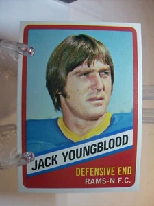 Tarjeta de fútbol americano 1976 Topps Wonder Bread #14 Jack Youngblood (10779) - Imagen 1 de 2