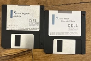 P/N 12114 Vtg DELL Support & Tutorial Floppy 3.5" Disk - Picture 1 of 1