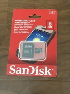 Brand New SanDisk Class 4 8GB Micro SD/Micro SDHC/TF Flash Memory Card 8 GB G 8G