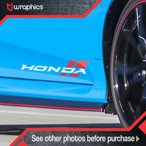 2pcs Sport Racing Car Vinyl Performance Sticker Fits Honda Civic Accord