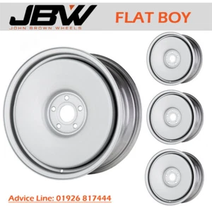 8"x18" JBW FLATBOY SILVER STEEL WHEELS FITS MERCEDES VITO 5x112 (x4) - Picture 1 of 2
