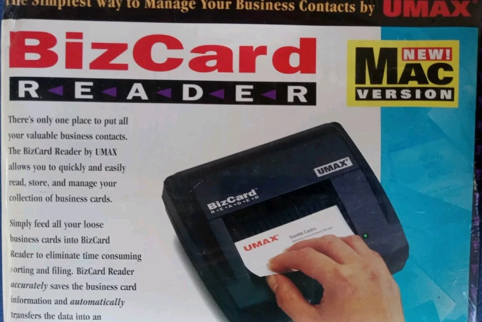 BizCard Reader UMax New Mac Version Software Manual Users Guide - Image 1 of 4