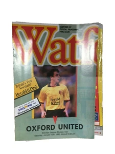 WATFORD V OXFORD UNITED - DIVISION TWO - 13.1.1990 - Bild 1 von 1
