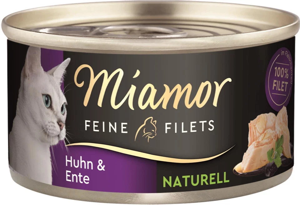Miamor Feine Filets Naturelle Huhn Ente 24x 80g Nassfutter Katzenfutter - Bild 1 von 1