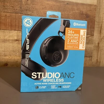 JLab Studio ANC On-Ear Wireless Headphones 34+ Hr. Runtime -Noise Canceling -NEW - Image 1 of 4