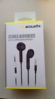 Acoustix Stereo Audiobuds with In-Line Microphone and Remove Black