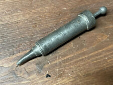 Antique Early Primitive Metal Pewter 1800s Syringe 18th Century