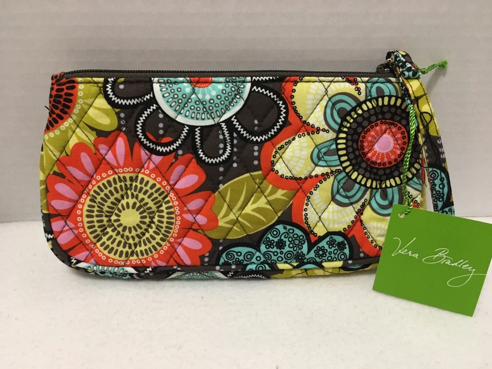 Vera Bradley Flower Shower Wristlet Purse Bag S 14558-157