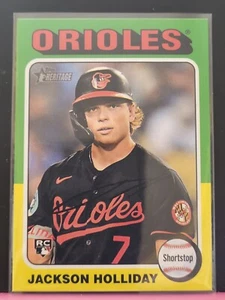 Topps 2024 Heritage High Number Jackson Holliday Baltimore Orioles Rookie Card - Picture 1 of 1