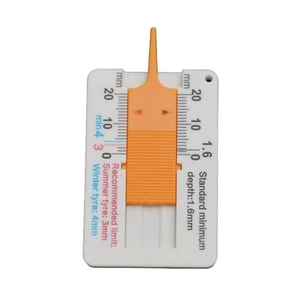 Plastic tire tread ruler 0-20MM vernier depth caliper tire tread depth ruler - Picture 1 of 12