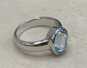Ring Blautopas 925er Silber Gr. 51 - Bild 1 von 12