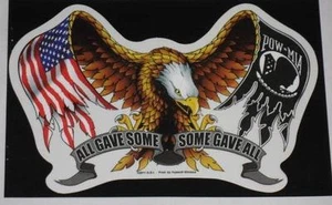 DECAL USA EAGLE POW MIA DELUXE STICKER - Picture 1 of 1