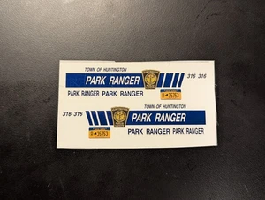 1/24 Town Of Huntington NY Park Ranger Waterslide Decal - Bild 1 von 1