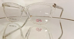 Genevieve Boutique Plus GB+ TANTALIZE Eyeglasses CRYSTAL New Plastic 57-18-140 - Picture 1 of 13
