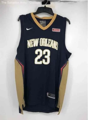 Nike Mens Blue New Orleans Pelicans Anthony Davis Basketball Jersey Size 52 - Image 1 of 4