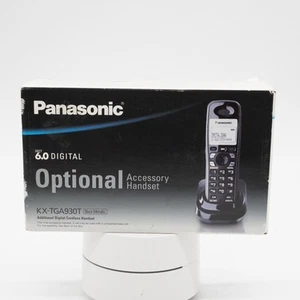 Nowy Nos Panasonic KX-TGA930T Bezprzewodowy zestaw akcesoriów Czarny Metaliczny 6.0 Cyfrowy - Zdjęcie 1 z 4