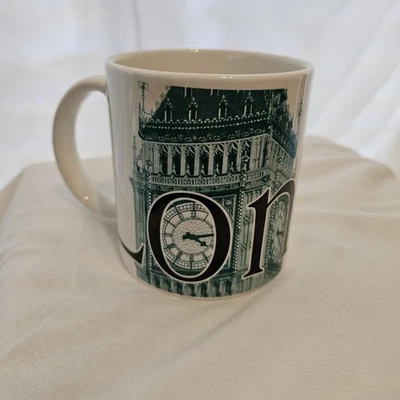2002 White STARBUCKS Coffee LONDON City Mug Collector Series 20 oz - Image 1 of 4