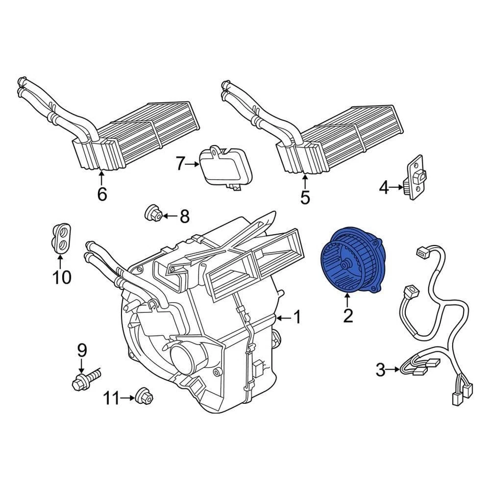 For Land Rover Freelander 2002-2005 Land Rover HVAC Blower Motor Foto 1 de 1